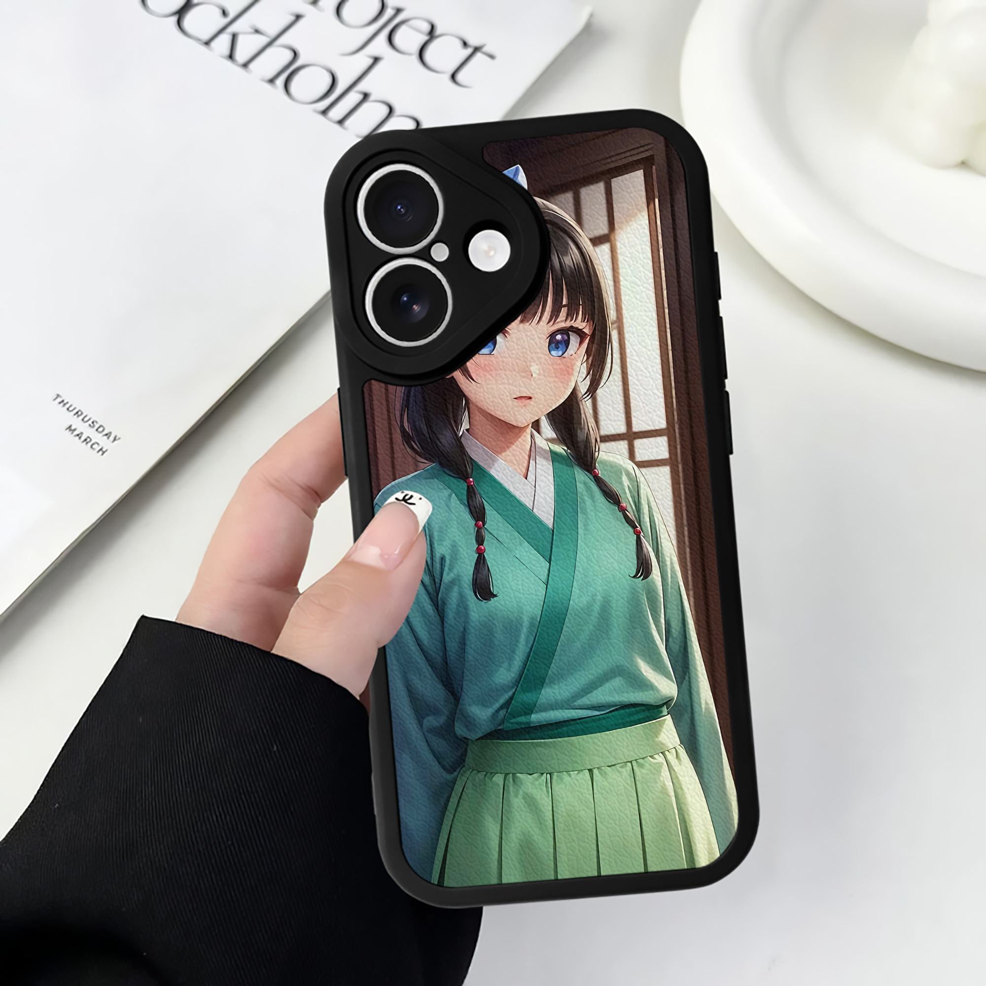 薬屋のひとりごと The Apothecary Diaries 【iPhone 16シリーズ対応】シリコンスマホケース（レザー調） 材質：シリコン